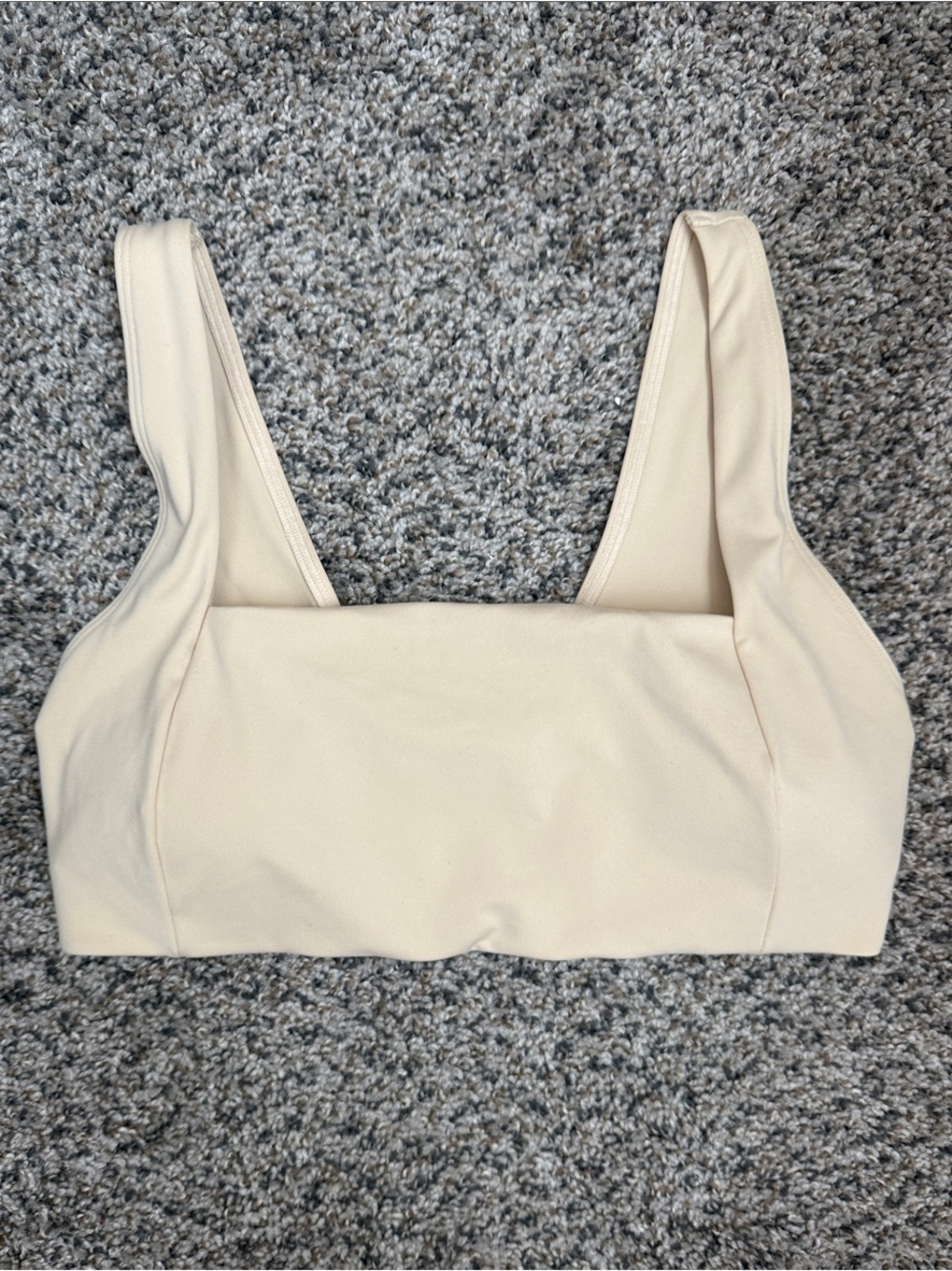 Victoria's Secret Cream Square-Neck Sports bra